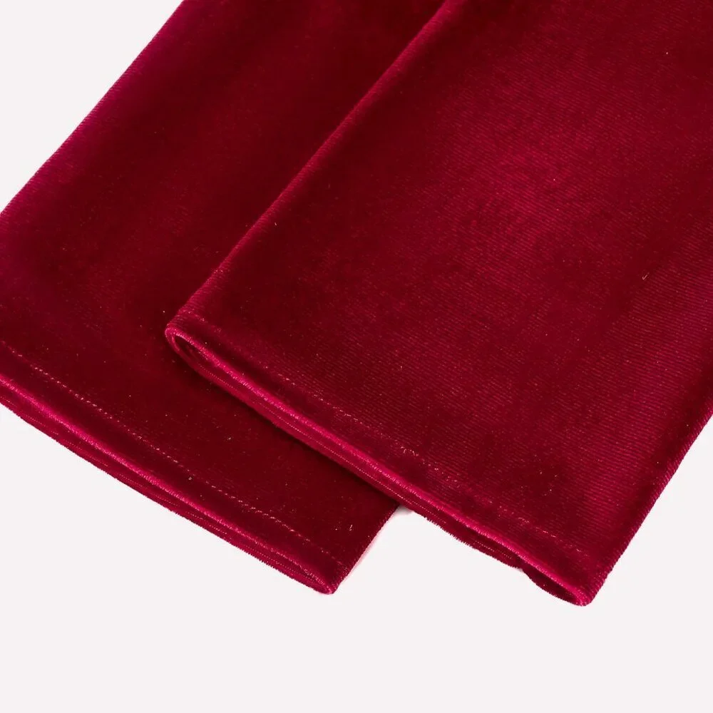 Women's Velvet Fuchsia Long Gloves Elbow Flapper Costume Party Tea Accessories